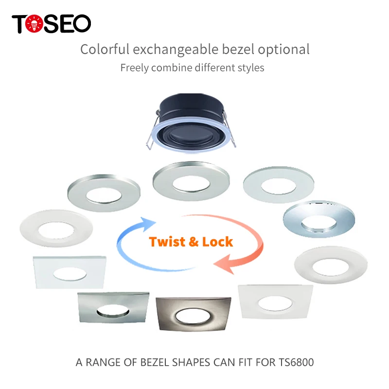 White Hotel Project Rounded Downlight Waterproof Ip65 Led Downlight Pure Aluminium