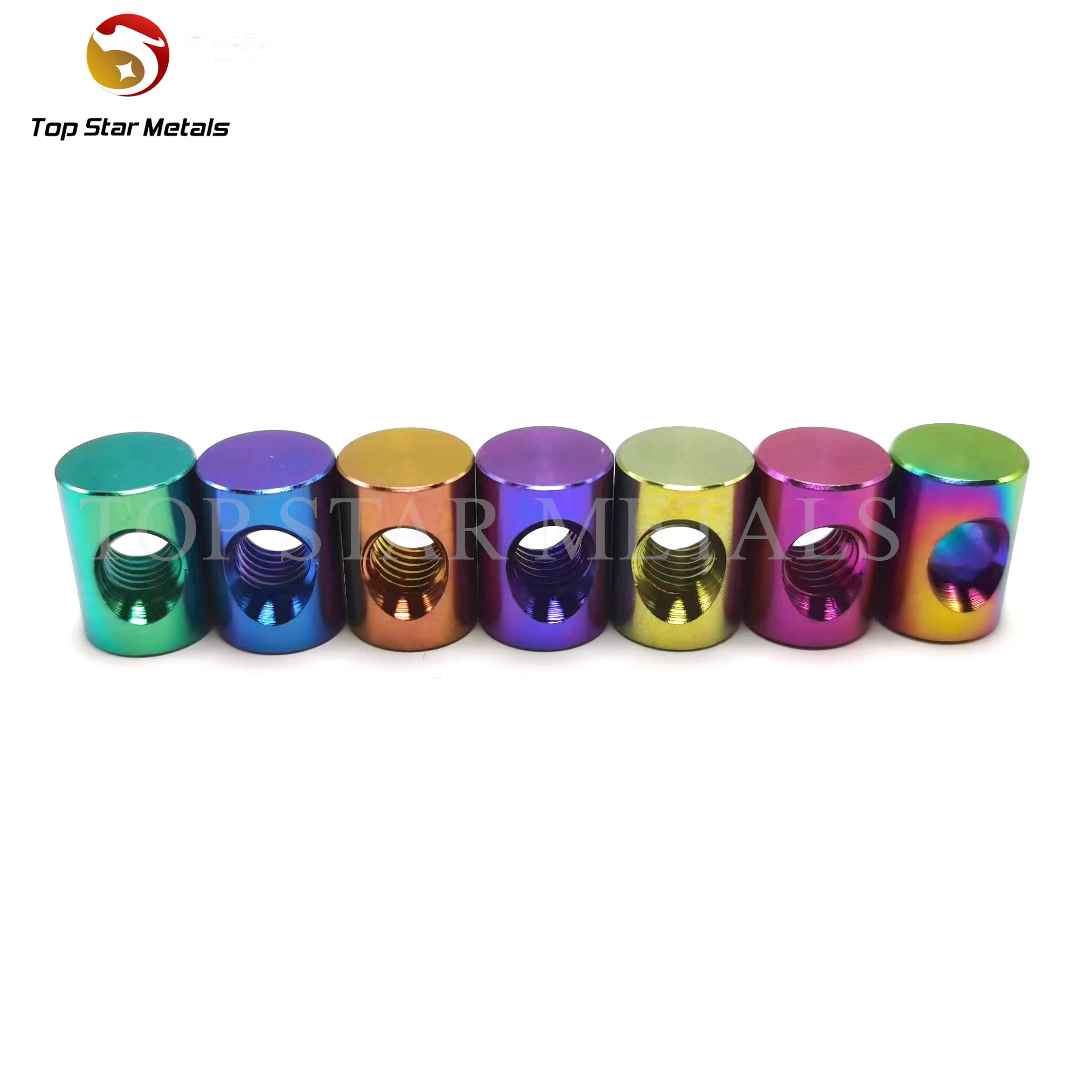 TITST Bike Crankset Screw Chain Wheel Bolts Titanium Cylindrical Nuts M5 Nut for Bicycle Seat Bike Repair Fixed