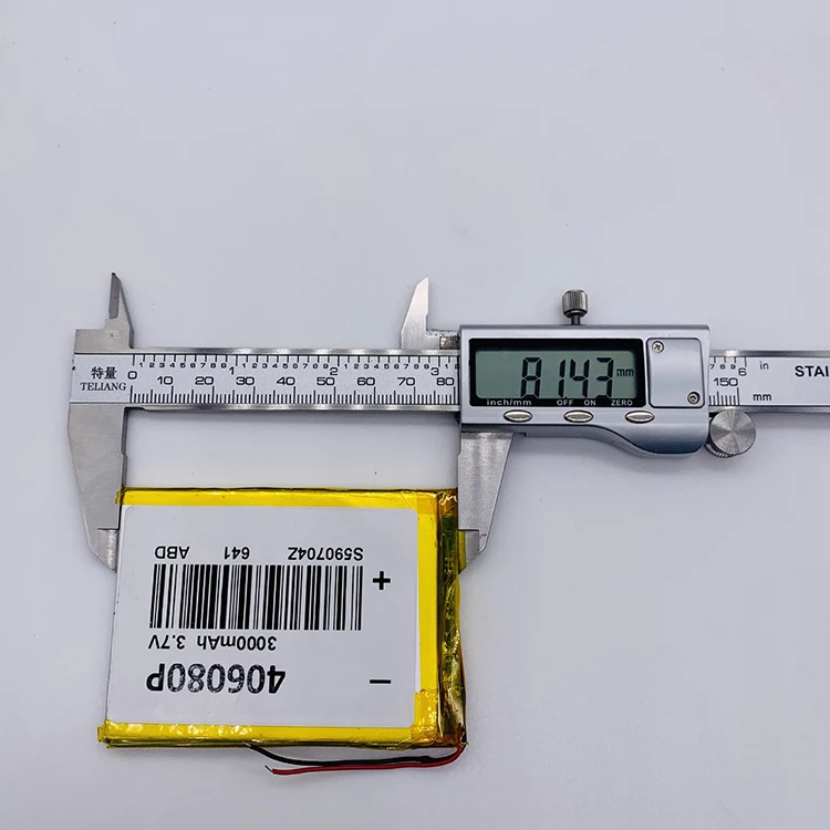 Rechargeable 1000 Mah Lithium Polymer 406080 3.7V 3000mah Lipo Battery PCB Circuit Power 500Times