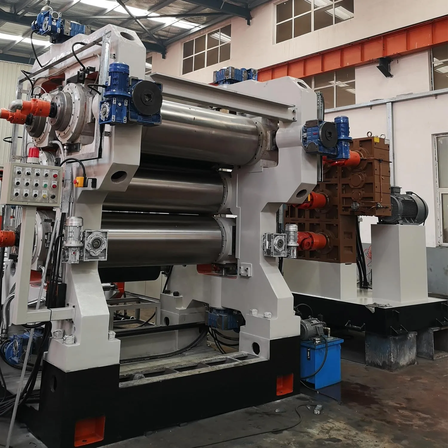 Factory price calendering mill four roll rubber calender XY-4 710 x 2130