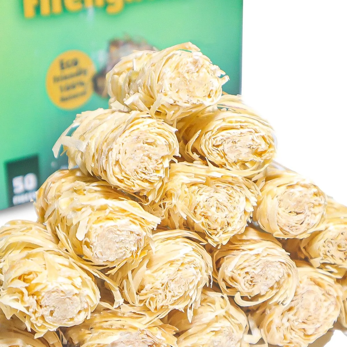 Fire Starter Individualized Wood Wool Firelighters Camping Wood Wool Vendor Quick-Fire Wood Silk Roll for bbq Survival Gear