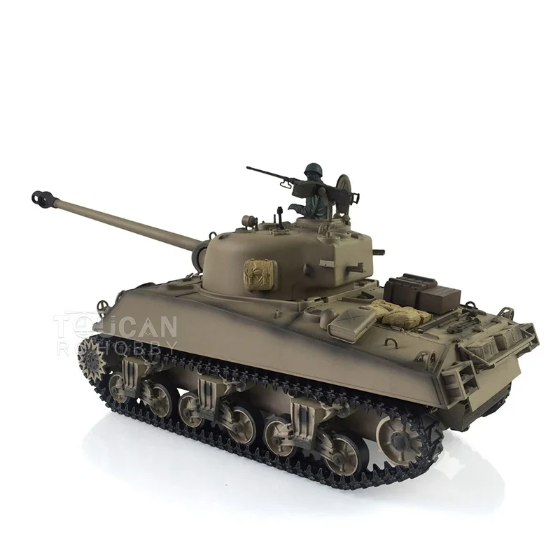 2.4G Henglong 1/16 TK7.0 Plastic M4A3 Sherman RTR RC Tank 3898