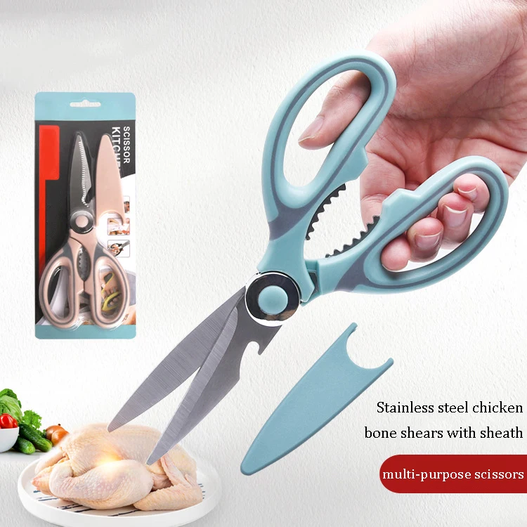 Hight Quality Multi-Functional Kitchen Scissor Stainless Steel and Handle PP Material Scissor