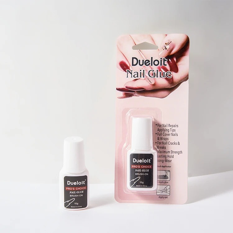 Nail Glue Wholesale Brush On Nail Glue 10g For Nail Tips Professional Fast Drying Bond Glue Accept Custom Logo