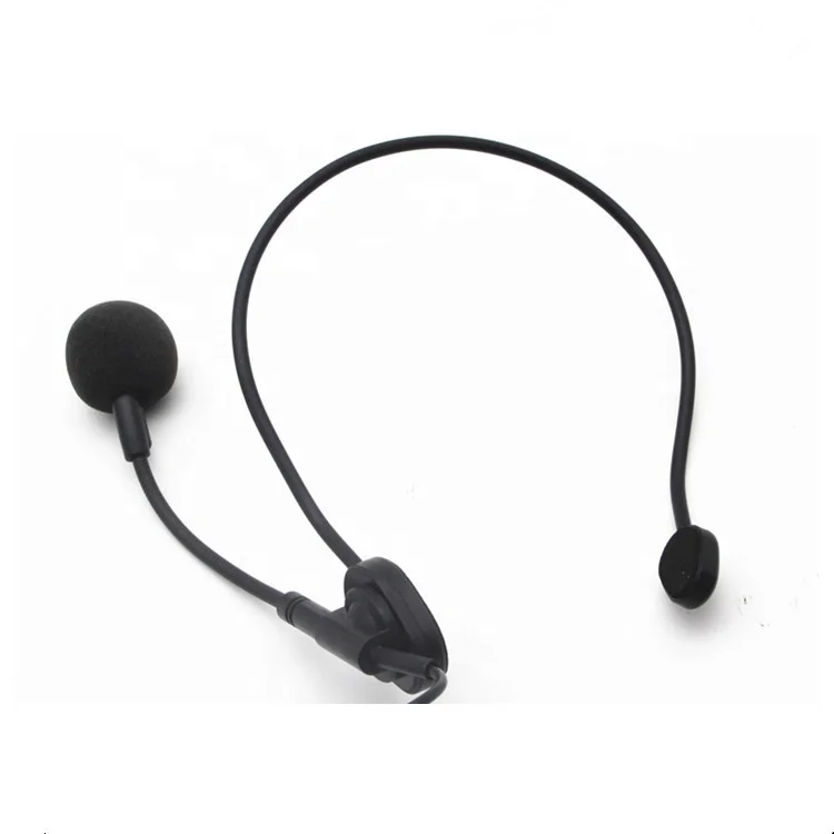 Dynamic headset microphone 6.35mm headworn gooseneck microphone for meeting conference lecture
