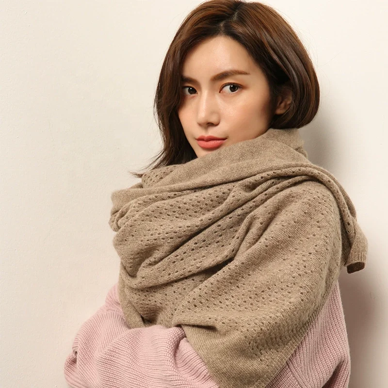 2021 manufacture Luxury top classic women best popular warm soft slouchy cashmere scarf knit