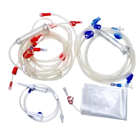 Blood tubing set for hemodialysis
