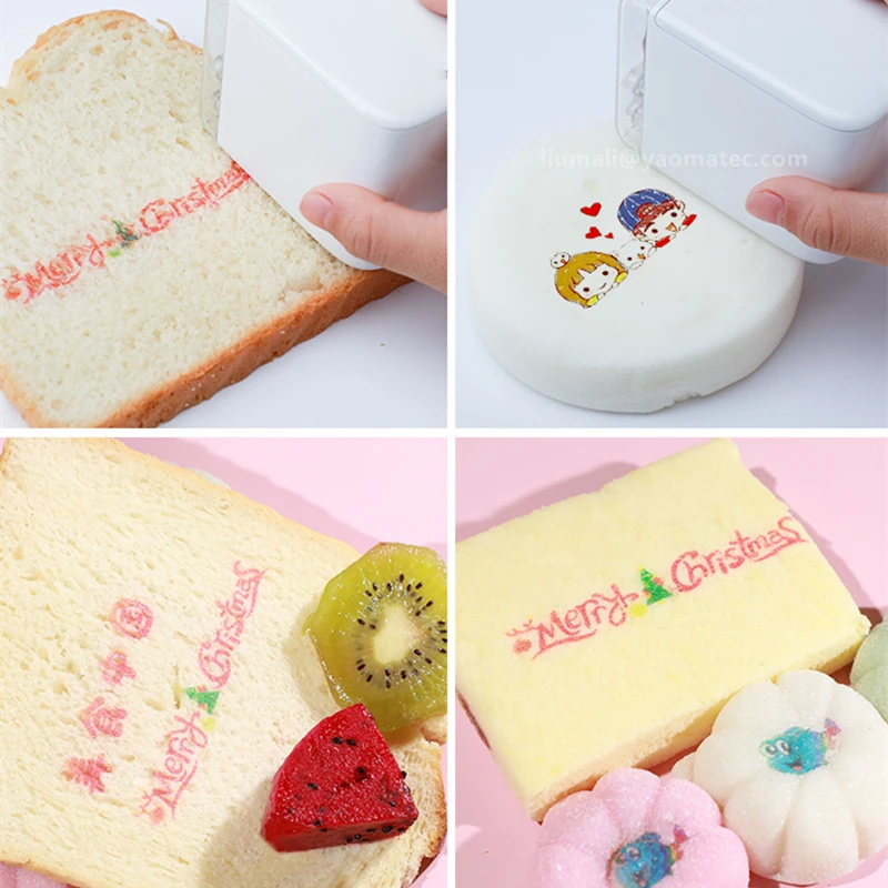 Yaomatec Mbrush Coffee Edible Ink Printer Portable Inkjet Handheld Edible Food Bread Cake Coffee Mold Latte Baking Mold Printer