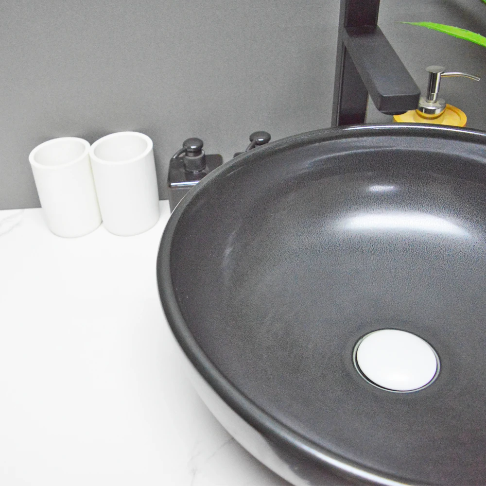 Chaozhou Ceramic Table Top round ceramic art wash basin sink lavabo blanco customized bathroom countertop sinks basin