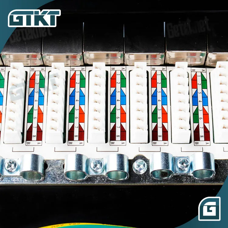 Патч-панель 1U FTP Cat6a патч-панель на 24 порта RJ45 19