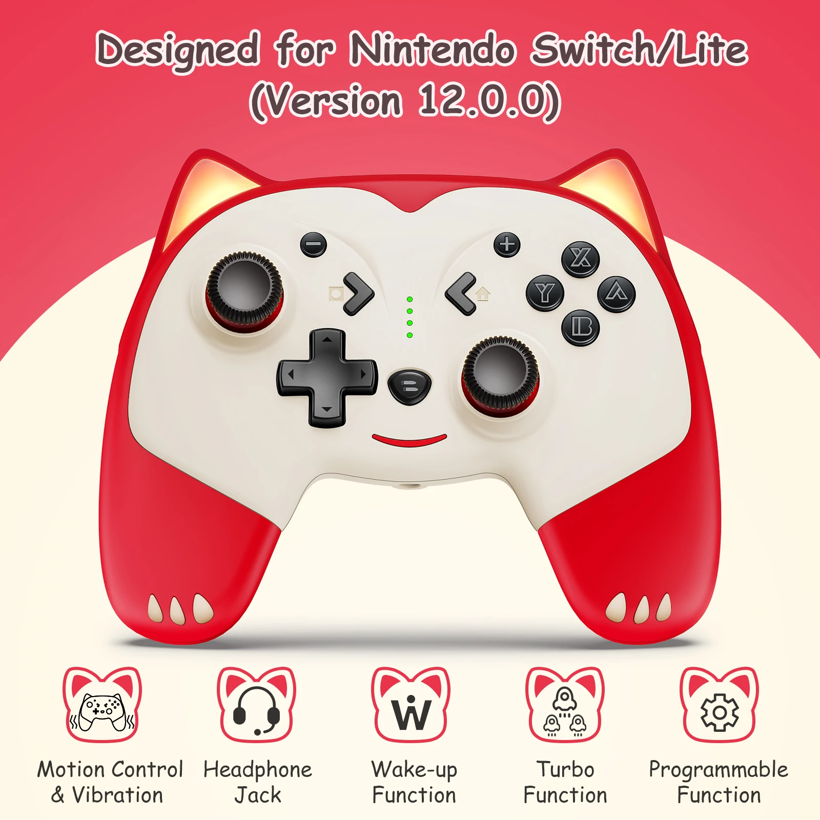 Wireless Pro Controller Console cute gamepad with wake-up function for Switch/Lite