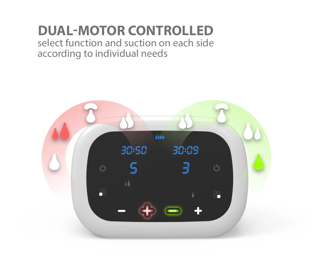 Wholesales babies products double electric pump breast milk with dual motor