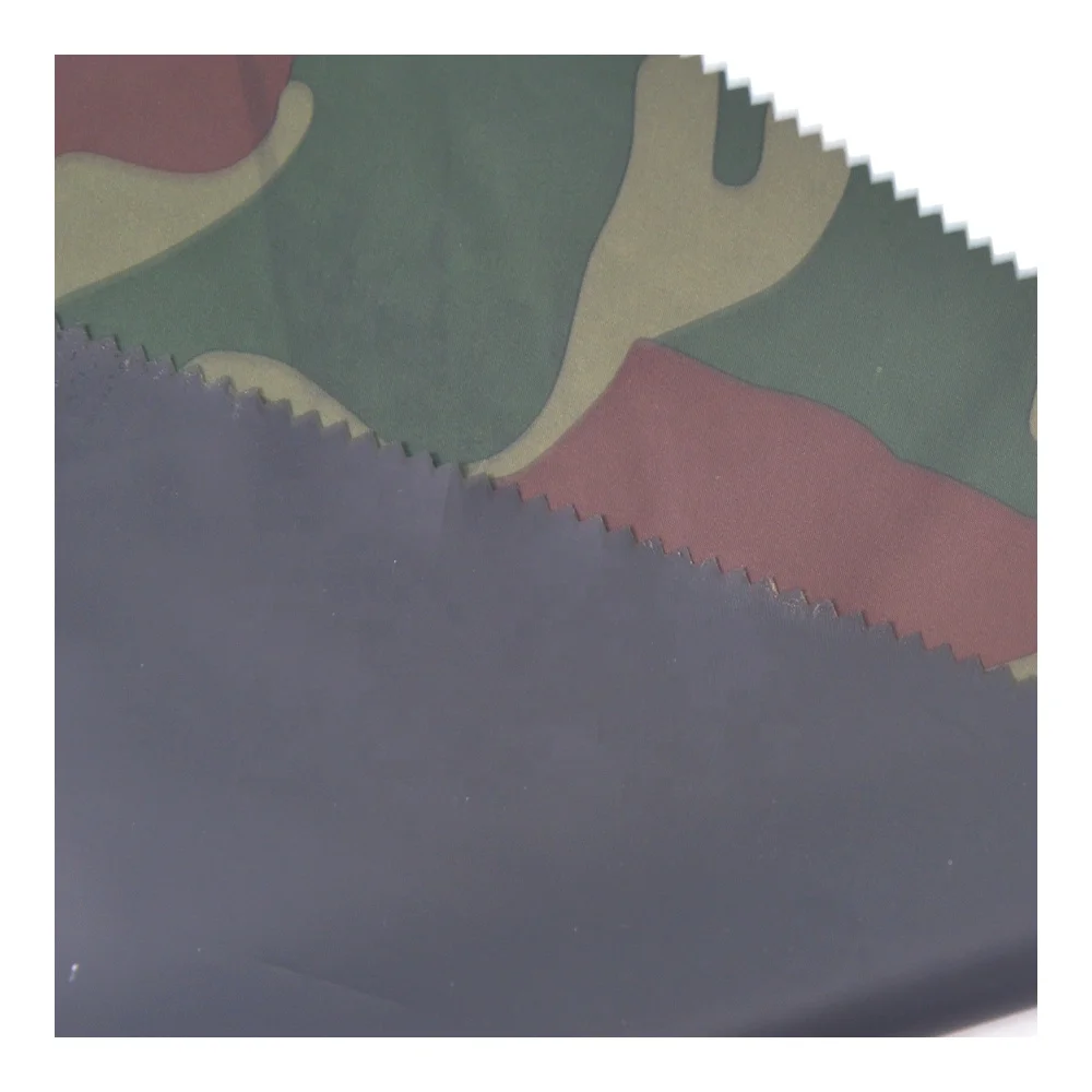 210T Poly Taffeta With Printed Windproof Waterproof Greta Tree Print Camouflage Fabric For Workwear