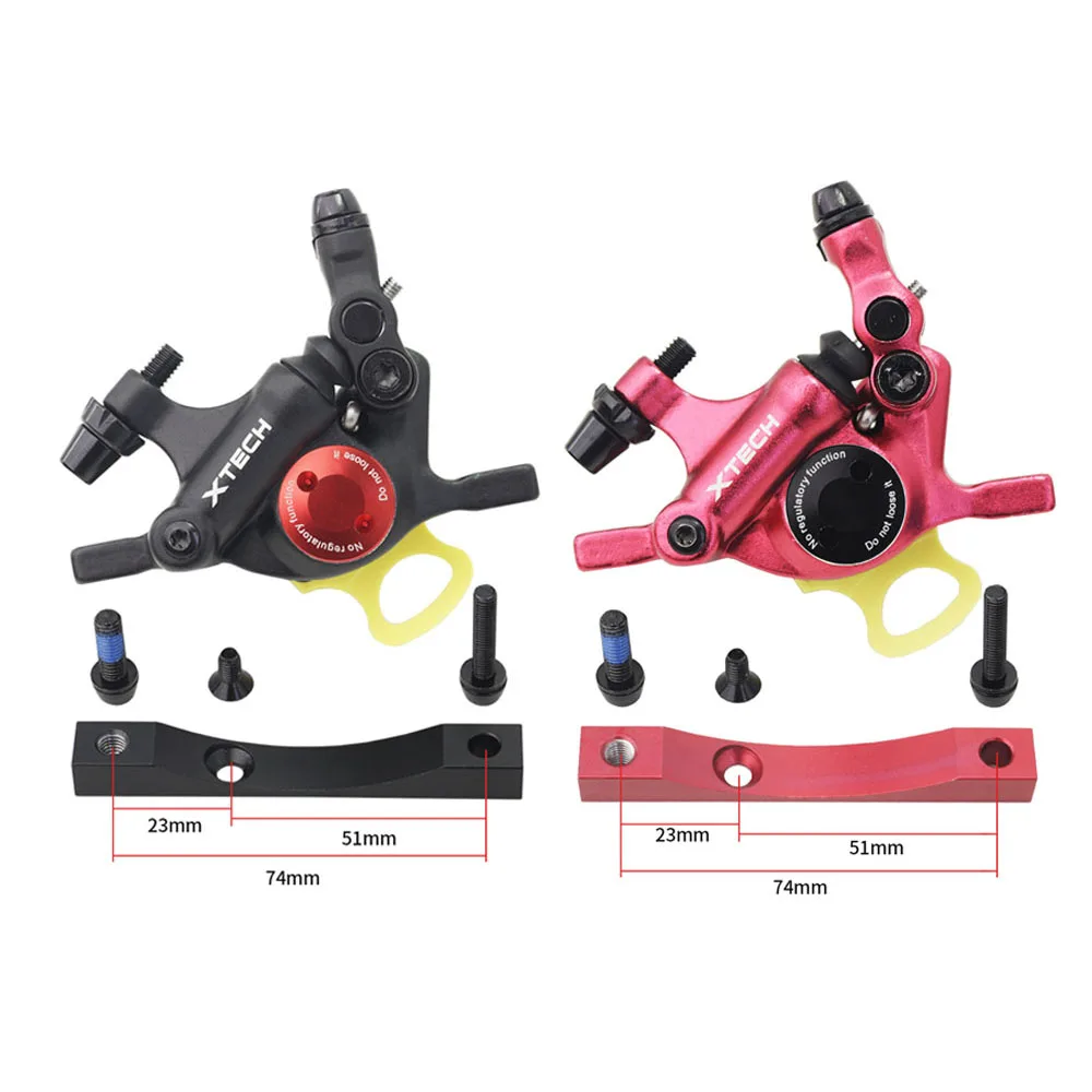 ZOOM Electric Scooter Brake Caliper For M365 Pro 110mm 120mm Brake Disc Rotors With Adapter Scooter Cycle Parts