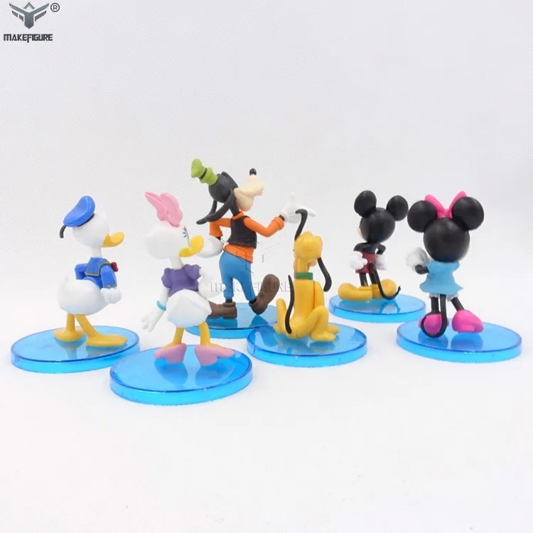 custom making cartoon pvc figure with clear base, make injection pvc cartoon  figurines,  OEM famous cartoon pvc figurine toy