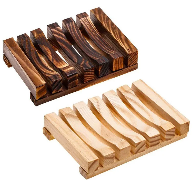 Bulk Eco Friendly Unique Pretty Neat Travel Hotel Customized Cheap Bamboo Wooden Soap Dish
