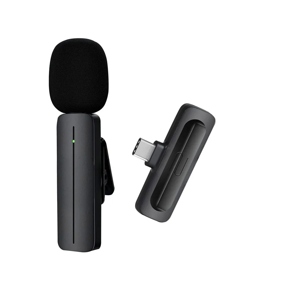 Mini Type C Wireless Podcast Conference Lavalier Mic  USB Condenser Microphone for android phone