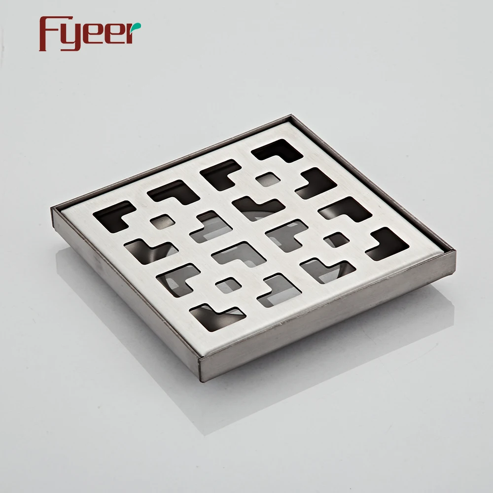 Fyeer 304 из нержавеющей стали квадратная решетка для ванной комнаты