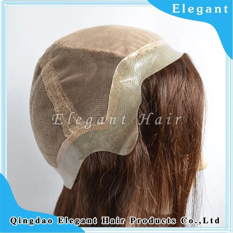 Online Silk Top Base Real Natural European Virgin Human Hair Women Transparent Full HD Lace Wig with PU Thin Skin Perimeter