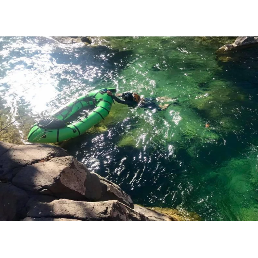 2022 Hot Sale Customized Inflatable TPU lightweight  2 Person Packraft Mix Color Or Packing Touring Sport