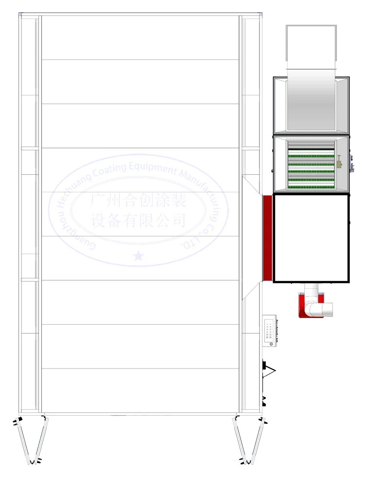 environmental car machine Customized size auto spray paint booths car baking oven for sale