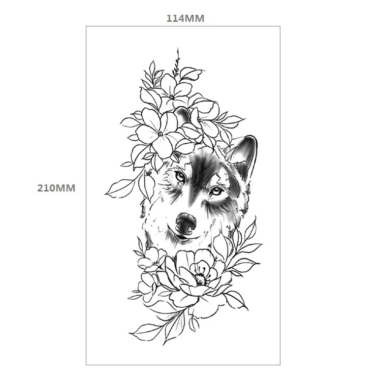 wholesale Wolf tattoo eagle tattoo flower tattoos