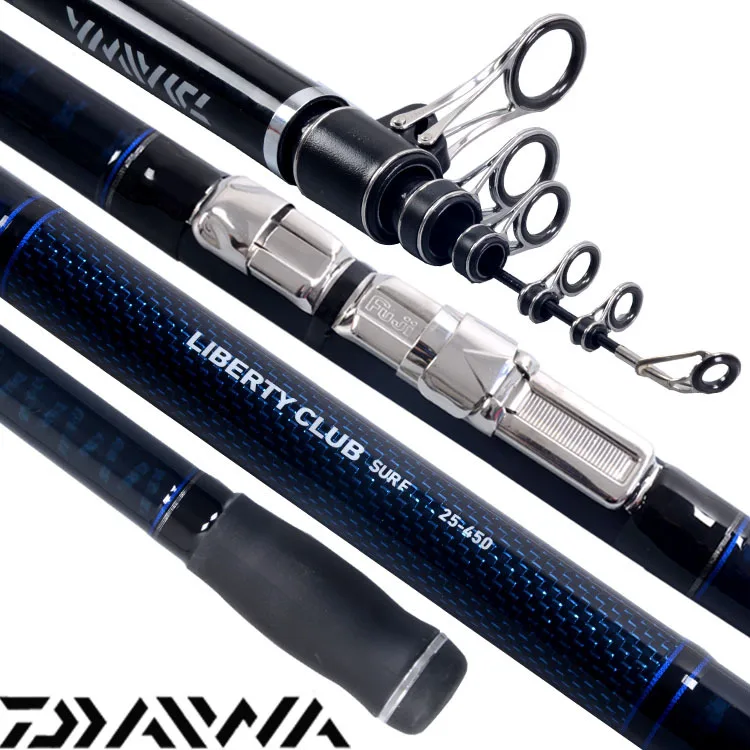 DAIWA LBT C SURF Liberty Club Carbon TeleSurf Rod Long Cast Beach Rod Surfcasting Rod Fuji Parts 2.7m-4.5m
