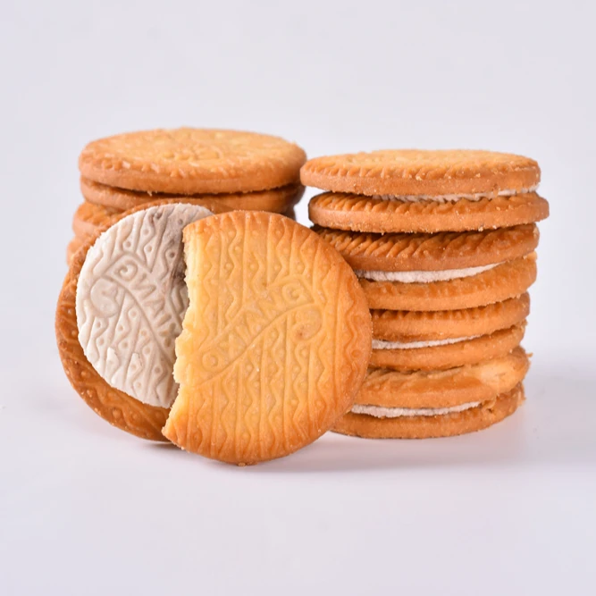Cookies Manufacturers 220g Chocolate Delicious Cream Cracker Cookies Biscuits