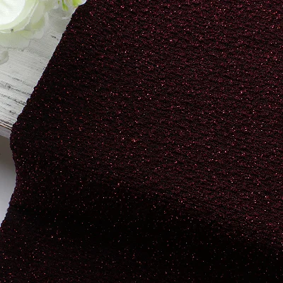 78%polyamide 16%wire 6%spandex South Korea Full star gold and silver thread jacquard knitted fabric  metal wire nylon elastic