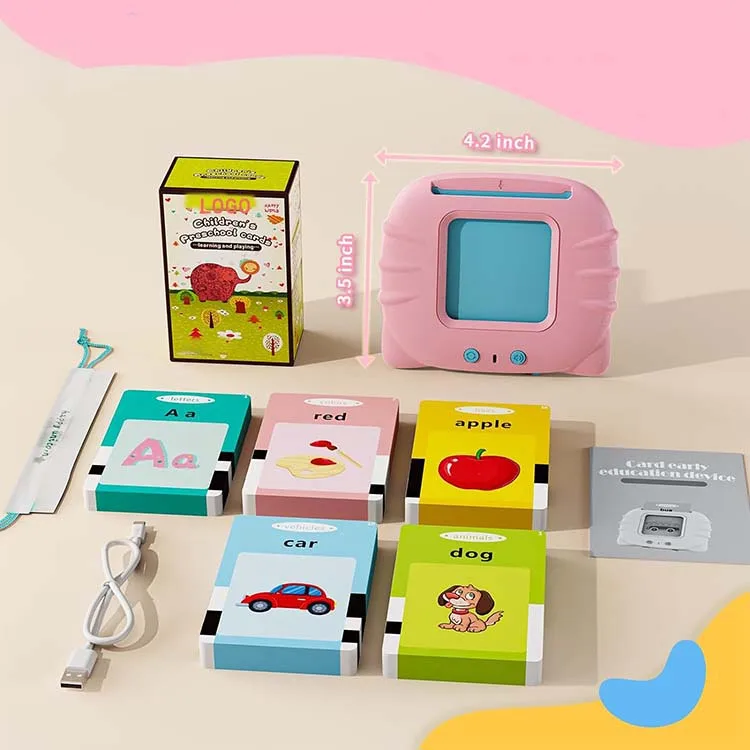 Custom Printing 1-3 Years Old Audible Flash Cards Arabic Alphabet Mindfulness Fashcard Reader