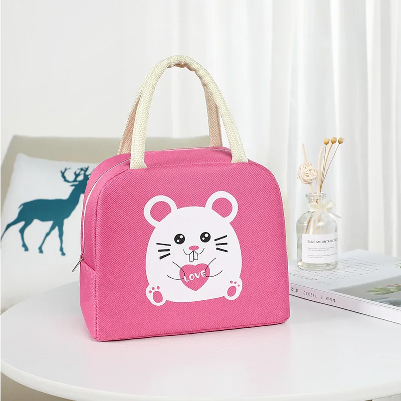 Wholesale Fashion Waterproof Tote Lunch Bags Cartoon Thermal Insulated Food Bags Portable Picnic Lunch Bag For Men Women Kids