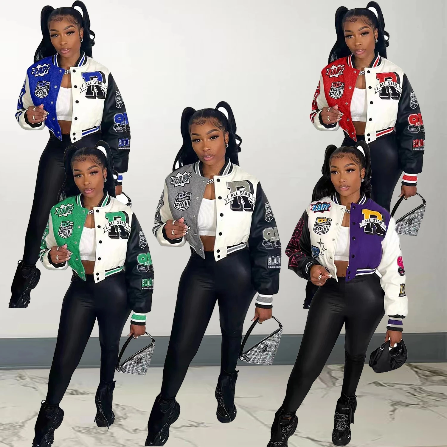 Бейсбольная летняя куртка зимняя одежда женская укороченная куртка-бомбер Cyber Y2k уличная для гонок осеннее пальто 2022