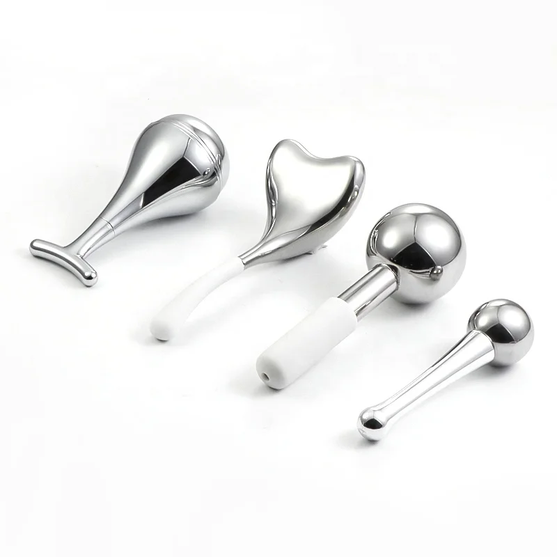 Beauty Stainless Steel Metallic Roller Balls Ice Globe Massager Ice Roller for Face