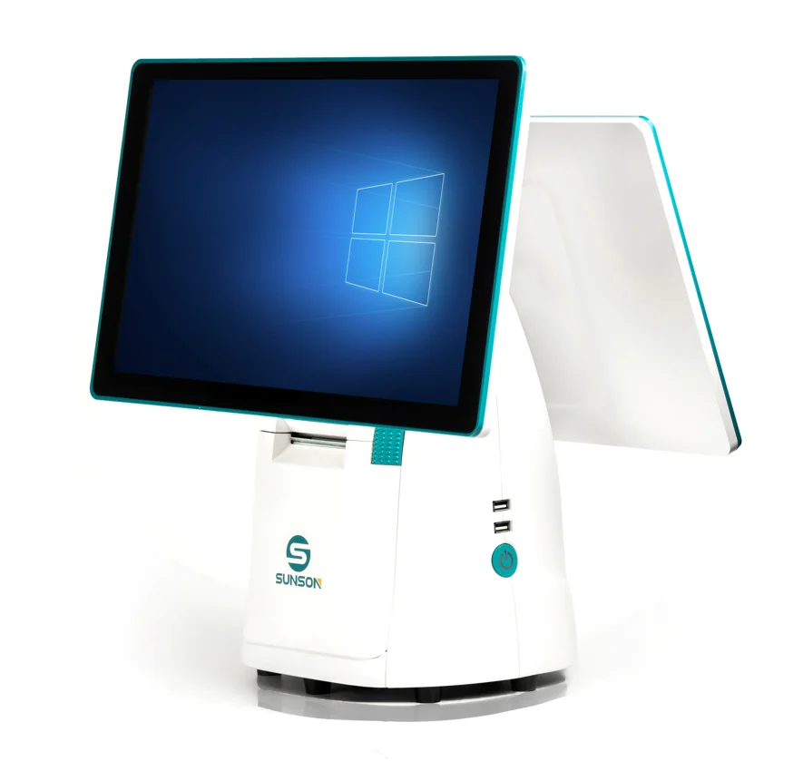 All in one cash registers buy and on sale POS machine cheap cashier with big paper roll 80mm*80mm/100mm