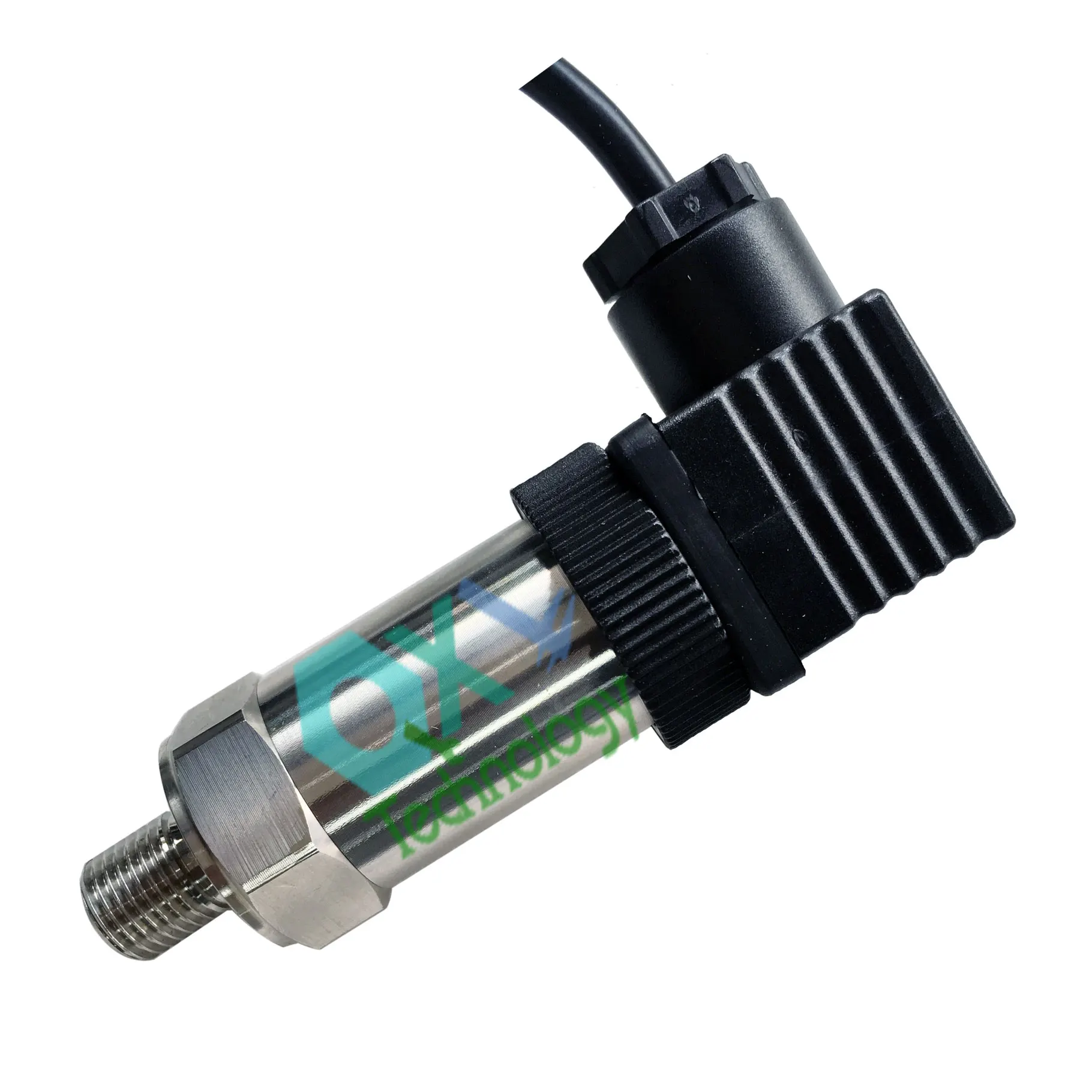 hydrostatic 1/8npt stainless steel & rubber pressure transducer sender sensor oil fuel 350 psi with analogue display