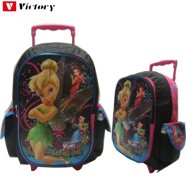 Cute kids school bags with trolley backpack