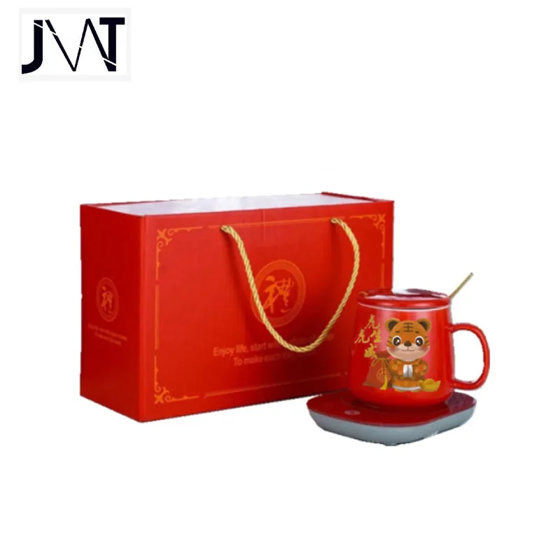 2024 Подушка гравитационный индукционный нагреватель с датчиком 55 градусов Электрический термостат чашка молочным чаем кофейный напиток