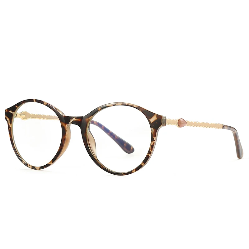 Eyewear Anti Blue Light Cat Eye Oversized Optical Large Metal Frames Glasses