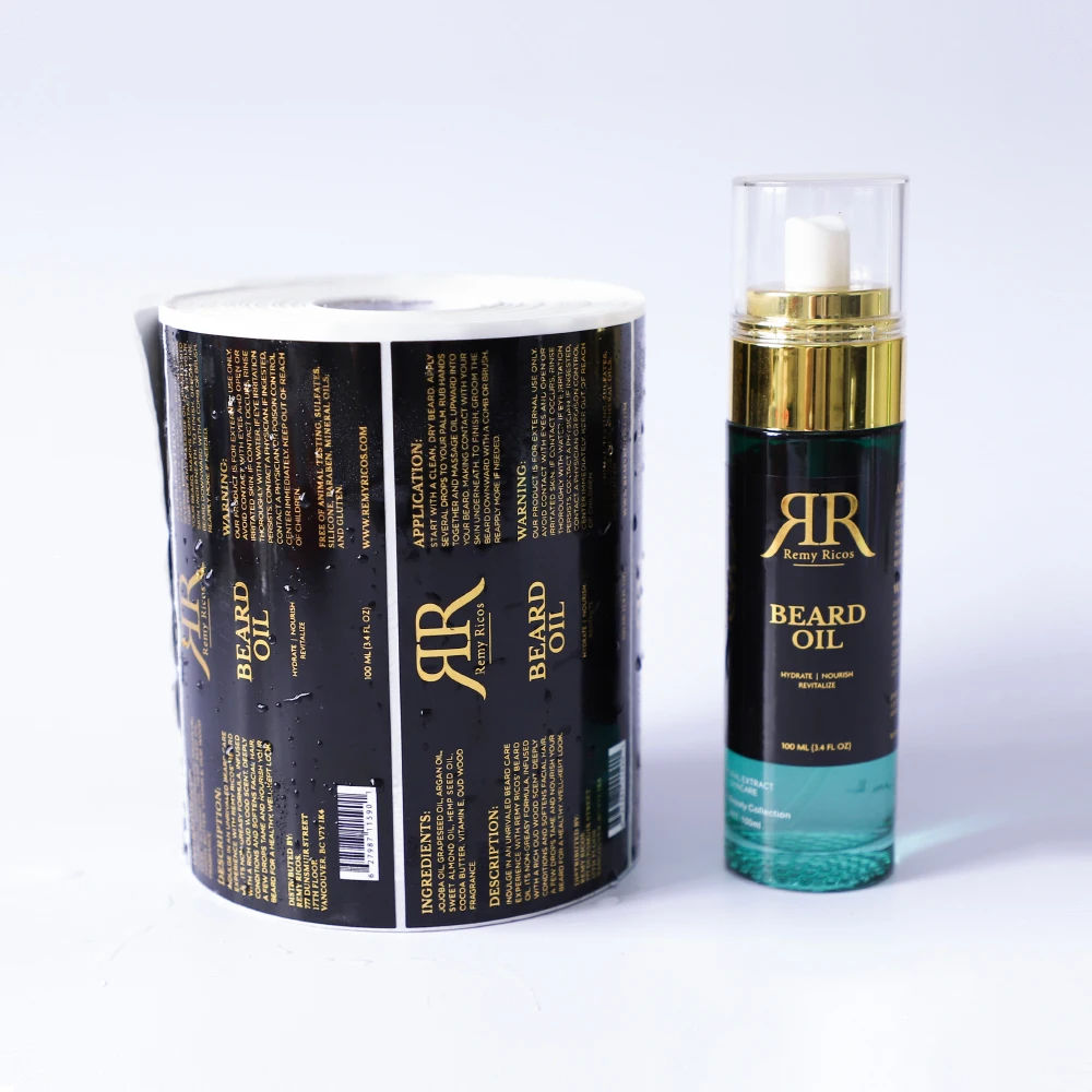 Custom Matt Round Label Stickers Free Sample With Your Logo Stickers Clear Vinyl Waterproof Transparent Labels For Packing