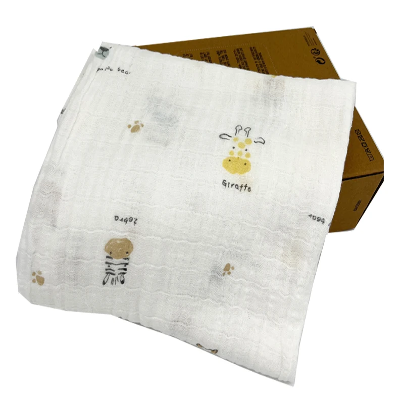 2022NEW Design Cotton Receiving Security Super Soft Wrap,120*120 Bamboo Muslin Swaddle Baby Blanket