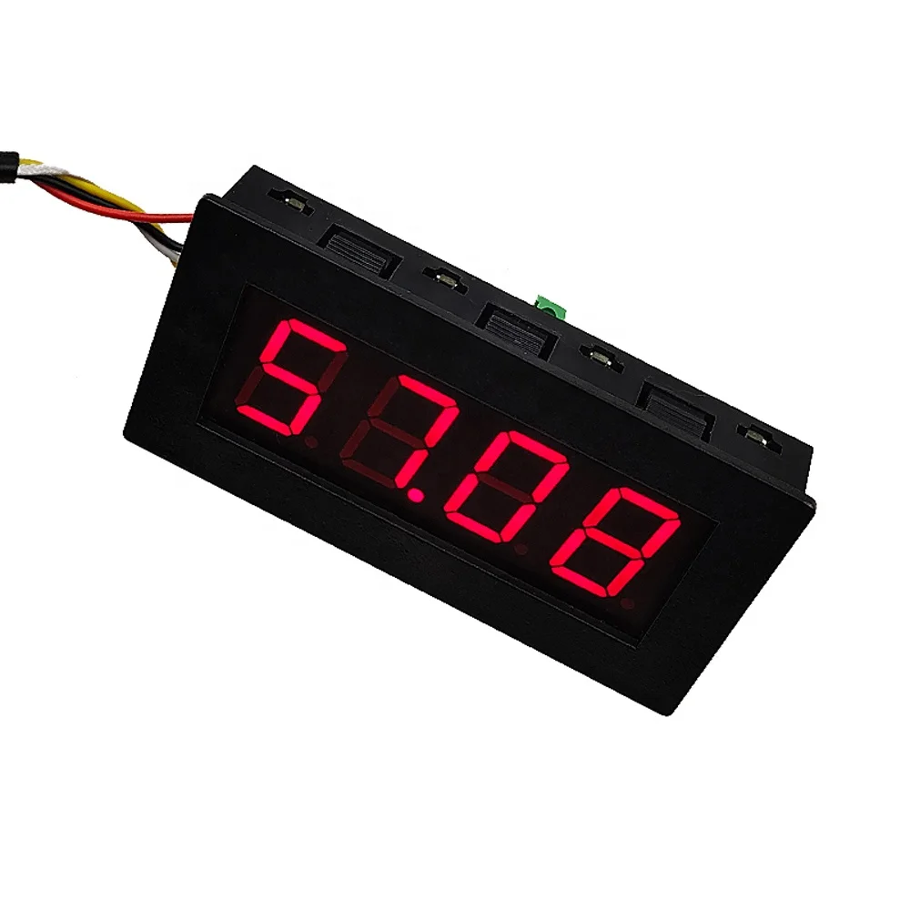 Taidacent 0.8 inch 4 Digits PLC Programmable Adjustable Modbus LED Display RS485 Multimeter Display RS485 Electric Energy Meter