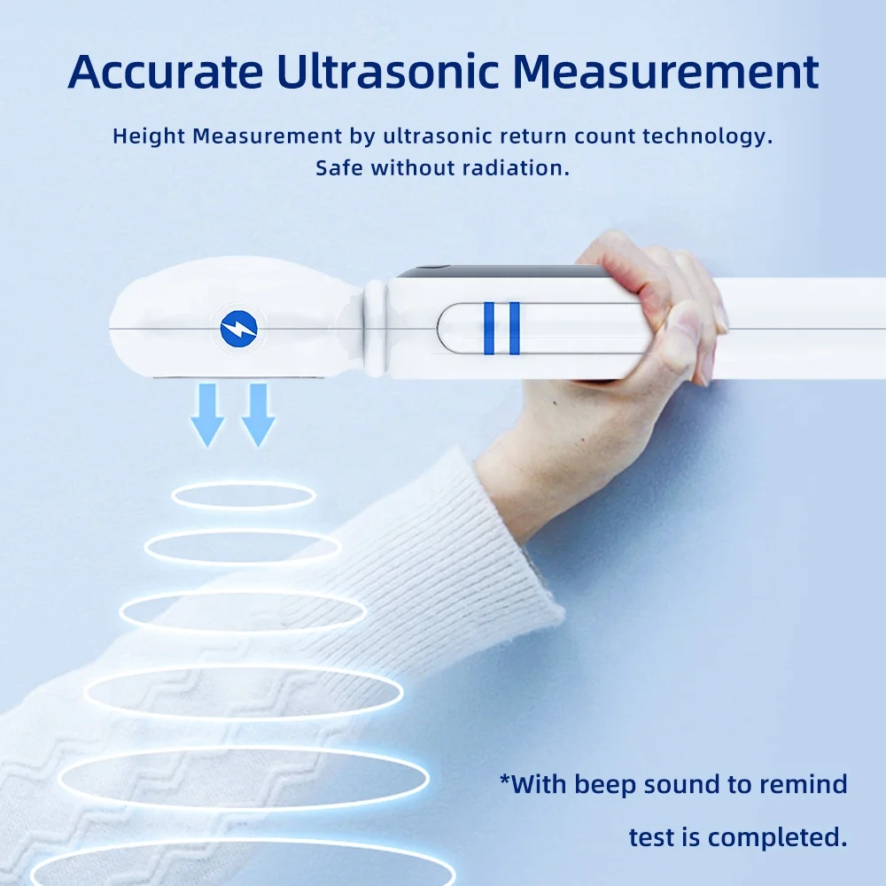 Smart Kid Growth Height Ruler Measuring USB Accurate Ultrasonic Temperature   Record Growth Height Ruler