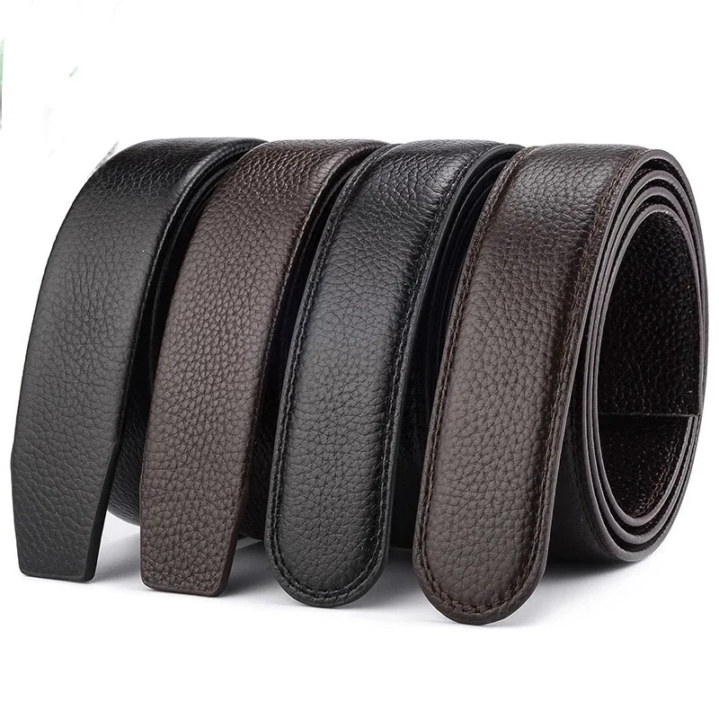 Wholesale custom logo fashionable man leather belt without the buckle