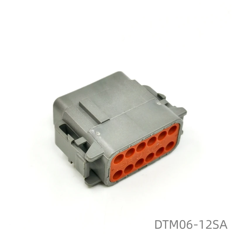 Original 7.11mm DEUTSCH Connector DTM06-12SA Housing for Female Terminals 12 Position Center Line Power Housing