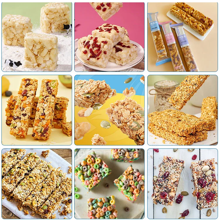 OCEAN Automatic Candy Bar Nut Machine Snack Food Cereal Bar Make Machine Used Protein Bar Production Line