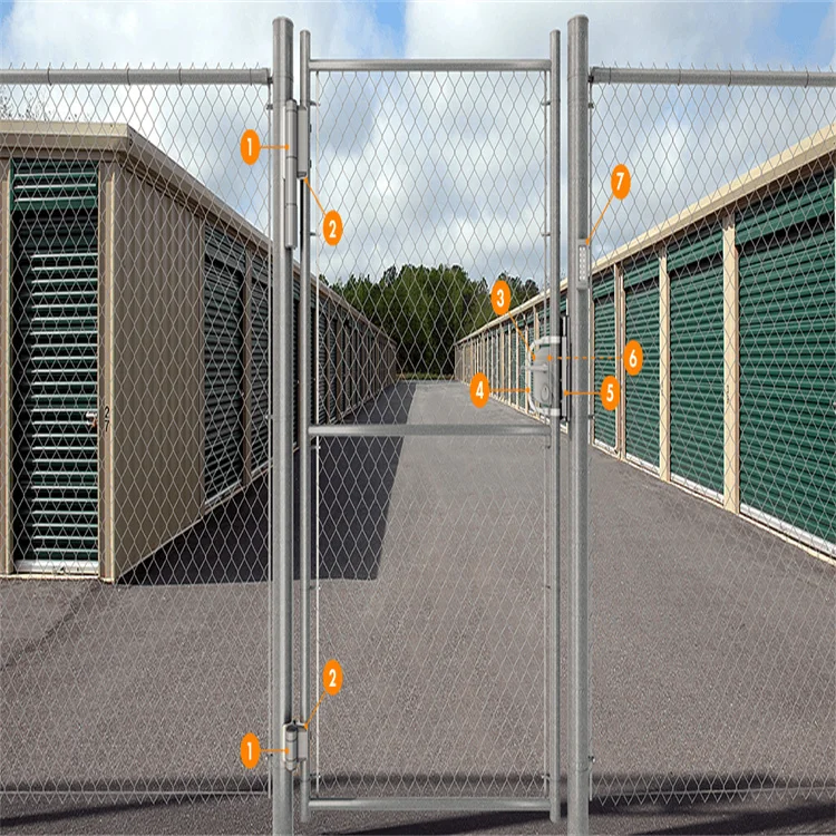 hot dipped galvanized Cantilever Gate Chain Link Fence Slide Gate KIT self welding with Cantilever Rollers