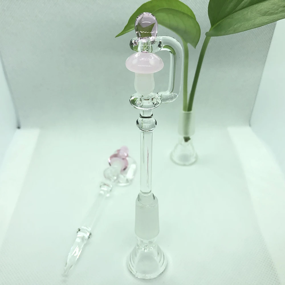 
12.5 cm Rotatable mushroom-shaped glass wax tools dab pen , wax dabber 
