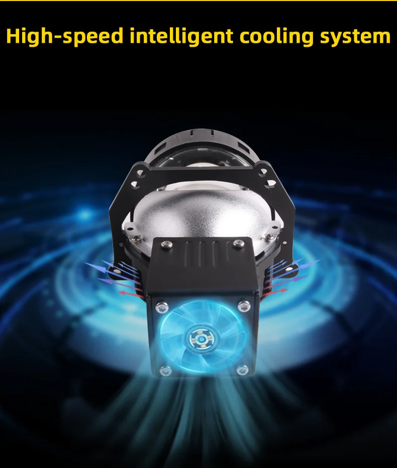 H4 H7 9005 9006  Led  2.5 3 Inch 6 Projector Lens Light 3 Universal Auto Bi Led Laser Headlight 65w 6000k 12000lm Hid Led Bulbs