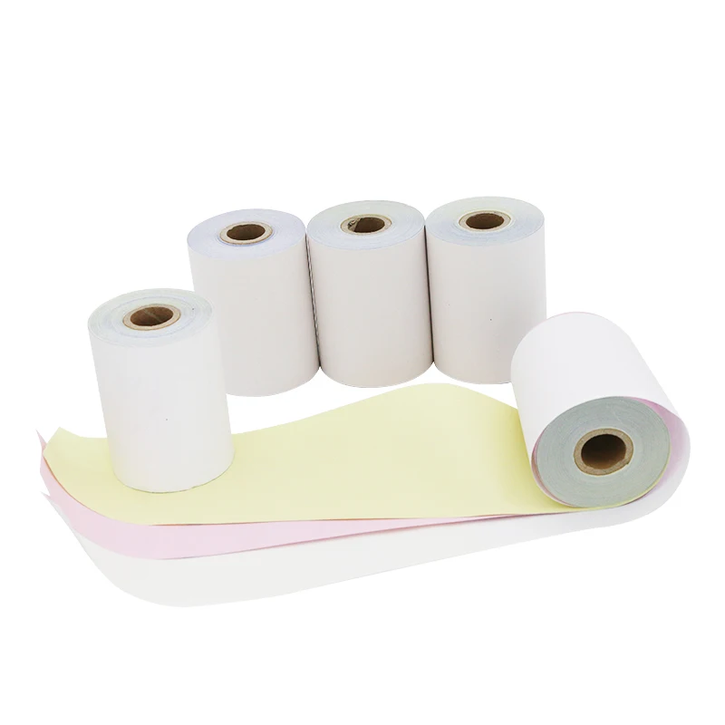 Manufacturers three-layey cash register paper carbonless cash register paper supply carbonless copy pos cash register paper
