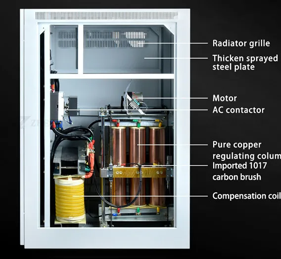 500KVA 220V 380V three phase servo high accuracy automatic stabilizer with KEMA Certificate